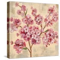 Pink Cherry Branch II-null-Stretched Canvas