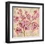 Pink Cherry Branch II-null-Framed Art Print