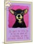 Pink Chihuahua-Cathy Cute-Mounted Giclee Print