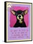 Pink Chihuahua-Cathy Cute-Framed Stretched Canvas