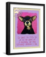 Pink Chihuahua-Cathy Cute-Framed Giclee Print