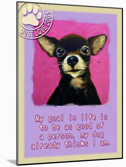 Pink Chihuahua-Cathy Cute-Mounted Giclee Print