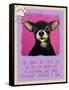 Pink Chihuahua-Cathy Cute-Framed Stretched Canvas