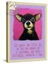 Pink Chihuahua-Cathy Cute-Stretched Canvas