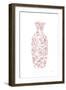 Pink Chinoiserie Vase II-Mercedes Lopez Charro-Framed Art Print