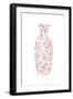 Pink Chinoiserie Vase II-Mercedes Lopez Charro-Framed Art Print