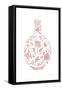 Pink Chinoiserie Vase III-Mercedes Lopez Charro-Framed Stretched Canvas