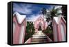 Pink Church, Hamilton, Bermuda-George Oze-Framed Stretched Canvas