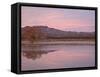 Pink Clouds and Pond at Sunrise, Bosque Del Apache National Wildlife Refuge, New Mexico, USA-James Hager-Framed Stretched Canvas