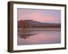 Pink Clouds and Pond at Sunrise, Bosque Del Apache National Wildlife Refuge, New Mexico, USA-James Hager-Framed Photographic Print