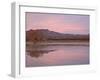 Pink Clouds and Pond at Sunrise, Bosque Del Apache National Wildlife Refuge, New Mexico, USA-James Hager-Framed Photographic Print