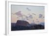 Pink Clouds at Dawn over Sandstone Formations Covered with a Dusting of Snow-James Hager-Framed Photographic Print