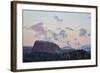 Pink Clouds at Dawn over Sandstone Formations Covered with a Dusting of Snow-James Hager-Framed Photographic Print