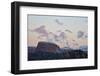 Pink Clouds at Dawn over Sandstone Formations Covered with a Dusting of Snow-James Hager-Framed Photographic Print