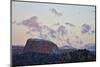 Pink Clouds at Dawn over Sandstone Formations Covered with a Dusting of Snow-James Hager-Mounted Photographic Print