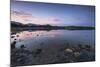 Pink clouds at sunset are reflected in the blue sea, Villasimius, Sardinia, Italy, Mediterranean-Roberto Moiola-Mounted Photographic Print