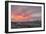 Pink clouds at sunset frame the city of Florence crossed by Arno River seen from Piazzale Michelang-Roberto Moiola-Framed Photographic Print