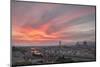 Pink clouds at sunset frame the city of Florence crossed by Arno River seen from Piazzale Michelang-Roberto Moiola-Mounted Photographic Print
