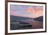 Pink clouds over Lake Wakatipu and the Remarkables, dusk, Queenstown, Queenstown-Lakes district, Ot-Ruth Tomlinson-Framed Photographic Print