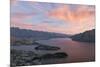 Pink clouds over Lake Wakatipu and the Remarkables, dusk, Queenstown, Queenstown-Lakes district, Ot-Ruth Tomlinson-Mounted Photographic Print