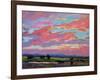 Pink Clouds Over the Foothills-Patty Baker-Framed Art Print