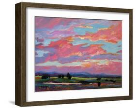 Pink Clouds Over the Foothills-Patty Baker-Framed Art Print