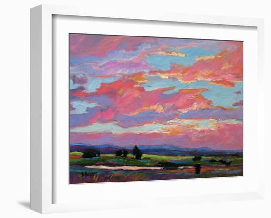 Pink Clouds Over the Foothills-Patty Baker-Framed Art Print