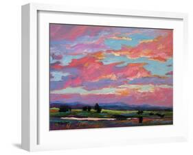 Pink Clouds Over the Foothills-Patty Baker-Framed Art Print