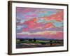 Pink Clouds Over the Foothills-Patty Baker-Framed Art Print