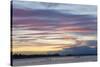 Pink clouds over the Wairau River estuary at dusk, Wairau Bar, near Blenheim, Marlborough, South Is-Ruth Tomlinson-Stretched Canvas