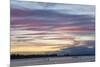 Pink clouds over the Wairau River estuary at dusk, Wairau Bar, near Blenheim, Marlborough, South Is-Ruth Tomlinson-Mounted Photographic Print