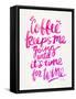 Pink Coffee Wine-Cat Coquillette-Framed Stretched Canvas