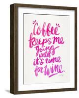 Pink Coffee Wine-Cat Coquillette-Framed Giclee Print