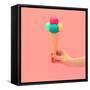 Pink Colors of Summer - Ice Cream-Evgeniya Porechenskaya-Framed Stretched Canvas