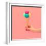 Pink Colors of Summer - Ice Cream-Evgeniya Porechenskaya-Framed Photographic Print