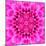 Pink Concentric Flower Center: Mandala Kaleidoscopic Design-tr3gi-Mounted Art Print