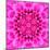 Pink Concentric Flower Center: Mandala Kaleidoscopic Design-tr3gi-Mounted Art Print