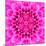 Pink Concentric Flower Center: Mandala Kaleidoscopic Design-tr3gi-Mounted Art Print