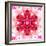 Pink Concentric Flower Center: Mandala Kaleidoscopic-tr3gi-Framed Art Print