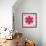 Pink Concentric Flower Center: Mandala Kaleidoscopic-tr3gi-Framed Art Print displayed on a wall