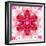 Pink Concentric Flower Center: Mandala Kaleidoscopic-tr3gi-Framed Art Print