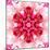 Pink Concentric Flower Center: Mandala Kaleidoscopic-tr3gi-Mounted Art Print