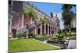 Pink Cruz E Sousa Palace in Florianopolis, Santa Catarina State, Brazil, South America-Michael Runkel-Mounted Photographic Print