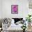 Pink Dahlia I-Kathy Mahan-Framed Photographic Print displayed on a wall