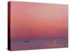 Pink Dawn on the Ganges-Derek Hare-Stretched Canvas