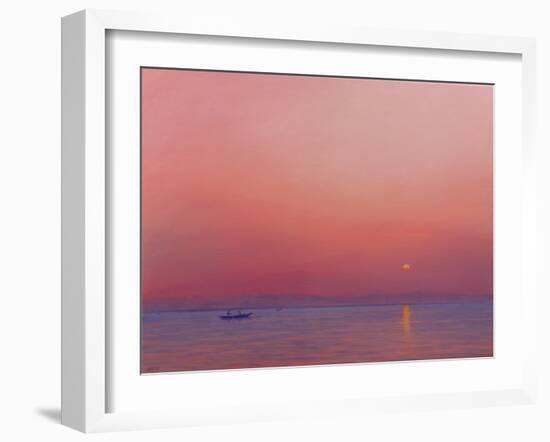 Pink Dawn on the Ganges-Derek Hare-Framed Giclee Print