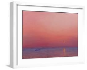 Pink Dawn on the Ganges-Derek Hare-Framed Giclee Print