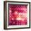 Pink Disco Circles Abstract Background-art_of_sun-Framed Art Print
