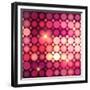 Pink Disco Circles Abstract Background-art_of_sun-Framed Premium Giclee Print