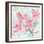 Pink Dogwood II-Beverly Dyer-Framed Art Print